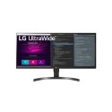 Monitor LG 34WN750P-B 34", IPS, QHD, 3440 x 1440, 21:9, 5 ms, 300 cd/m², 60 Hz, Ilość portów HDMI 2