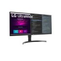 Monitor LG 34WN750P-B 34", IPS, QHD, 3440 x 1440, 21:9, 5 ms, 300 cd/m², 60 Hz, Ilość portów HDMI 2