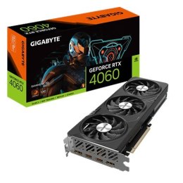 Gigabyte GV-N4060GAMING OC-8GD 1.0 NVIDIA, 8 GB, GeForce RTX 4060, GDDR6, PCI-E 4.0, liczba portów HDMI 2, taktowanie pamięci 17