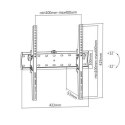 Uchwyt ścienny do telewizora Gembird WM-55T-02 32-55", Maksymalna waga (nośność) 40 kg, Czarny