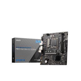 MSI PRO H610M-G Rodzina procesorów DDR4 Intel, Gniazdo procesora LGA1700, DDR4 DIMM, Gniazda pamięci 2, Obsługiwane interfejsy d