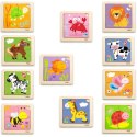 STOJAK PUZZLE 12 PLANSZ PO 4 PUZZLE VIGA TOYS