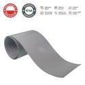 TAŚMA OGRODZENIOWA PASKI 6x2,55MB CLASSIC 19CM PROTECTO SZARA + 12 KLIPSÓW