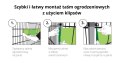 KLIPSY OGRODZENIOWE 10szt. THERMOPLAST BIAŁE