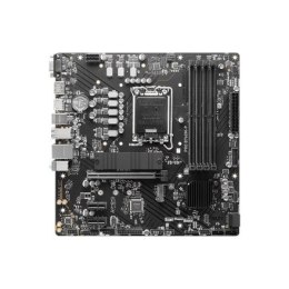 MSI PRO B760M-P Rodzina procesorów Intel, Gniazdo procesora LGA1700, DDR5 DIMM, Gniazda pamięci 4, Obsługiwane interfejsy dysków