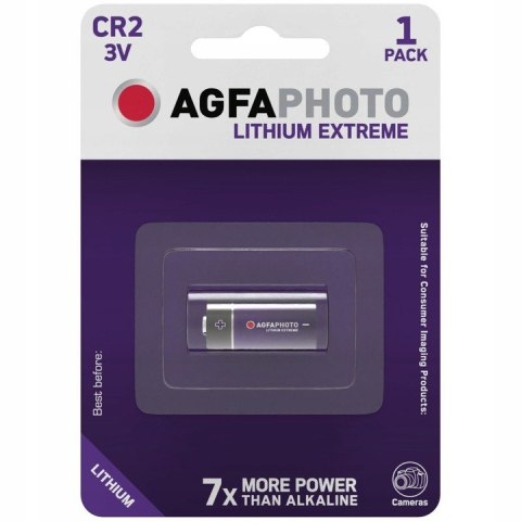 1x BATERIA FOTO AGFAPHOTO CR2 DLCR2 3V LITOWA 1x BATERIA FOTO AGFAPHOTO CR2 DLCR2 3V LITOWA