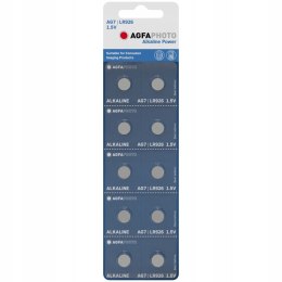 10x BATERIA GUZIKOWA AGFAPHOTO AG7 LR927 1.5V ALK