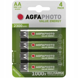 4x AKUMULATOR BATERIA AGFAPHOTO AA LR6 HR6 1.2V