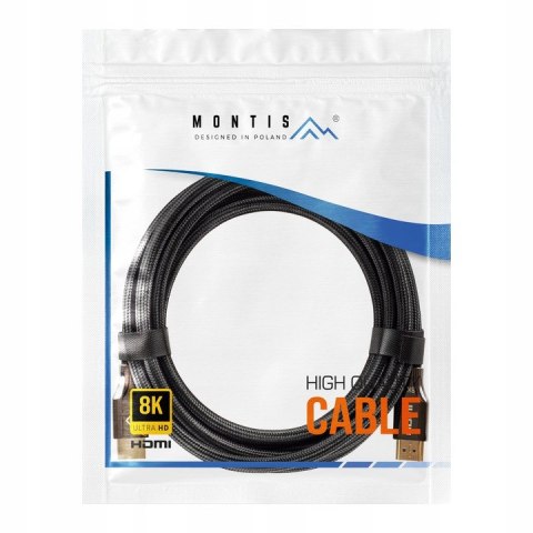 KABEL PRZEWÓD HDMI-HDMI v2.1 8K60Hz 4K FHD HD 1,5m KABEL PRZEWÓD HDMI-HDMI v2.1 8K60Hz 4K FHD HD 1,5m