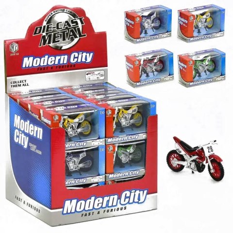 MOTOCYKL CROSSOWY METALOWY MOTOCYKL CROSSOWY METALOWY