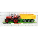 TRAKTOR Z PRZYCZEPĄ POD KLOSZEM