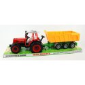 TRAKTOR Z PRZYCZEPĄ POD KLOSZEM