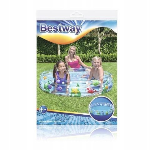 BASEN DMUCHANY KOLOROWY 152x30 ŁATKA BESTWAY 51004 BASEN DMUCHANY KOLOROWY 152x30 ŁATKA BESTWAY 51004