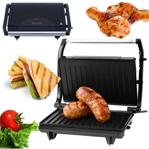 GRILL OPIEKACZ ELEKTRYCZNY SKŁADANY TOSTER MOCNY