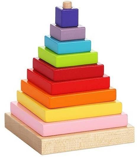 PIRAMIDA PIRAMIDKA KOLOROWA DREWNIANA WZORY EDUKAC PIRAMIDA PIRAMIDKA KOLOROWA DREWNIANA WZORY EDUKAC