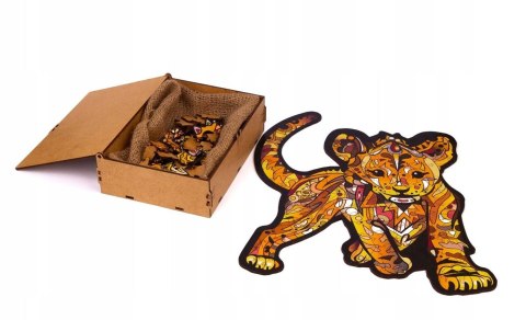 PUZZLE DREWNIANE UKŁADANKA LEW MAŁY TYGRYS SIMBA PUZZLE DREWNIANE UKŁADANKA LEW MAŁY TYGRYS SIMBA