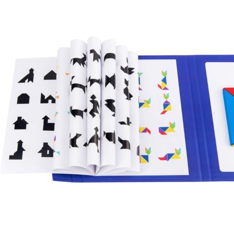 TANGRAM KLOCKI MAGNETYCZNE DREWNIANA UKŁADANKA XL TANGRAM KLOCKI MAGNETYCZNE DREWNIANA UKŁADANKA XL