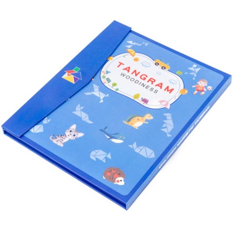 TANGRAM KLOCKI MAGNETYCZNE DREWNIANA UKŁADANKA XL TANGRAM KLOCKI MAGNETYCZNE DREWNIANA UKŁADANKA XL