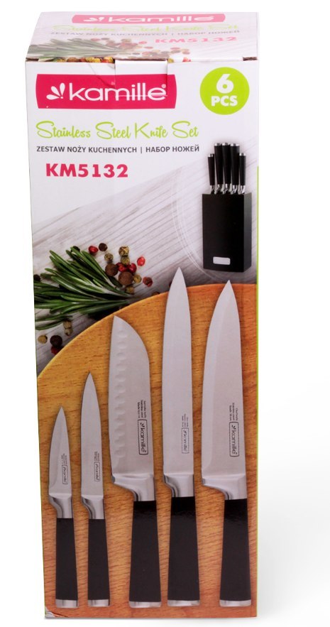ZESTAW NOŻE W BLOKU KOMPLET NOŻY KUCHENNYCH STOJAK ZESTAW NOŻE W BLOKU KOMPLET NOŻY KUCHENNYCH STOJAK