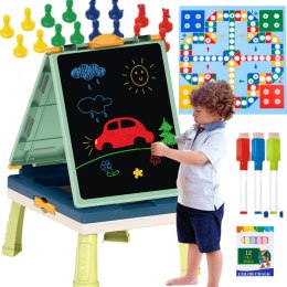 DUŻA TABLICA EDUKACYJNA MAGNETYCZNA KREDOWA DWUSTRONNA GRY AKCESORIA