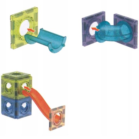 KLOCKI MAGNETYCZNE KONSTRUKCYJNE ŚWIECĄCY TOR 3D KLOCKI MAGNETYCZNE KONSTRUKCYJNE ŚWIECĄCY TOR 3D