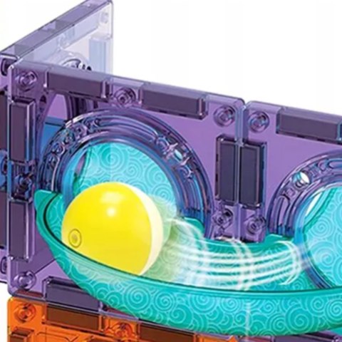 KLOCKI MAGNETYCZNE KONSTRUKCYJNE ŚWIECĄCY TOR 3D KLOCKI MAGNETYCZNE KONSTRUKCYJNE ŚWIECĄCY TOR 3D