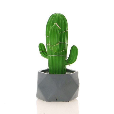 Kaktus led w doniczce h=15cm Kaktus led w doniczce h=15cm