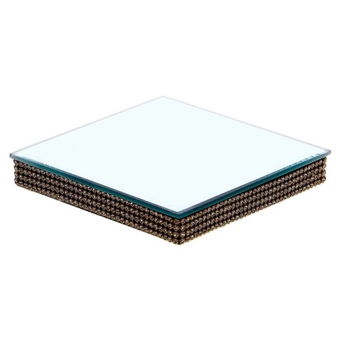 Patera z lusterkiem 12.5 x 12.5 x 1.8 cm Patera z lusterkiem 12.5 x 12.5 x 1.8 cm