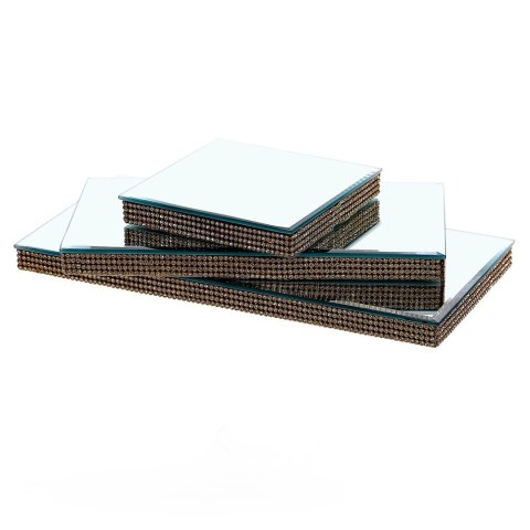 Patera z lusterkiem 12.5 x 12.5 x 1.8 cm Patera z lusterkiem 12.5 x 12.5 x 1.8 cm