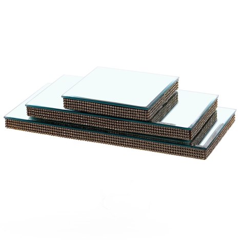 Patera z lusterkiem 12.5 x 12.5 x 1.8 cm Patera z lusterkiem 12.5 x 12.5 x 1.8 cm