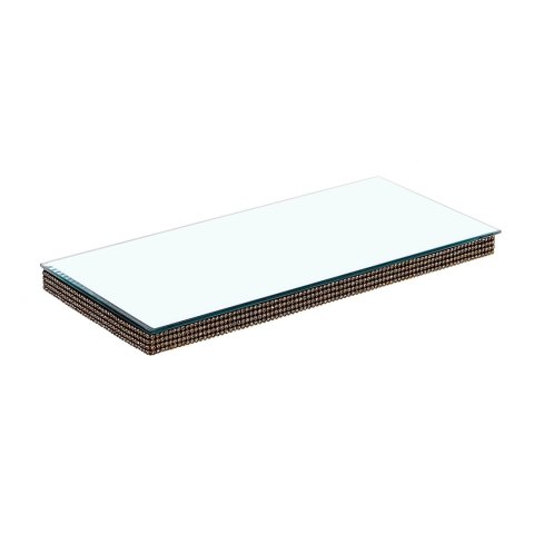 Patera z lusterkiem 29,5x14 x 1,8 cm Patera z lusterkiem 29,5x14 x 1,8 cm