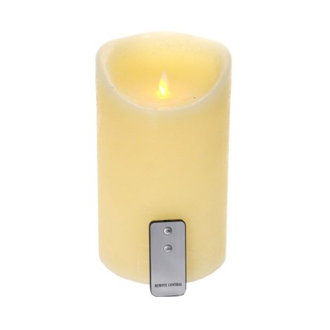 Duża świeca woskowa led z tańczącym płomieniem 15×25cm Duża świeca woskowa led z tańczącym płomieniem 15×25cm