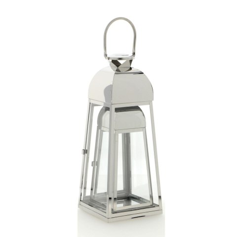 Latarnia metalowa srebrny chrom h=40/53cm Latarnia metalowa srebrny chrom h=40/53cm