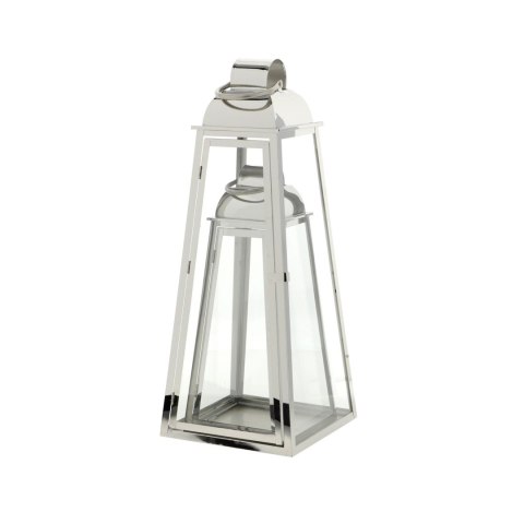 Latarnia metalowa srebrny chrom s/2 h=50/71cm Latarnia metalowa srebrny chrom s/2 h=50/71cm