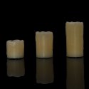 Mała świeca woskowa LED 5×5cm