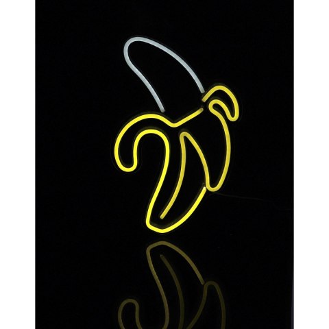 Neon LED-banan na pleksie do powieszenia na ściane 32x46cm Neon LED-banan na pleksie do powieszenia na ściane 32x46cm