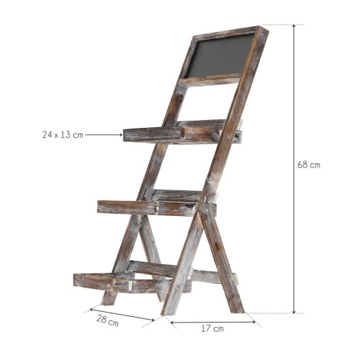 Stojak drewniany na kwiaty 28×17×68cm Stojak drewniany na kwiaty 28×17×68cm