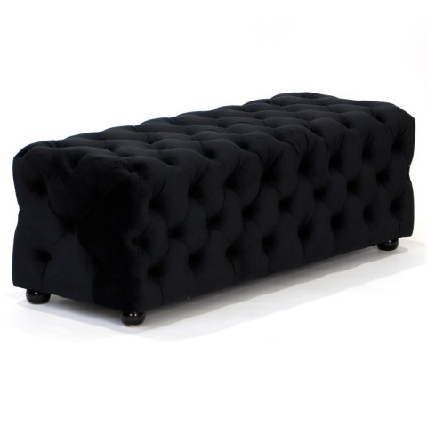 PUFA LONGORIA-CZARNA 125x50x43cm PUFA LONGORIA-CZARNA 125x50x43cm