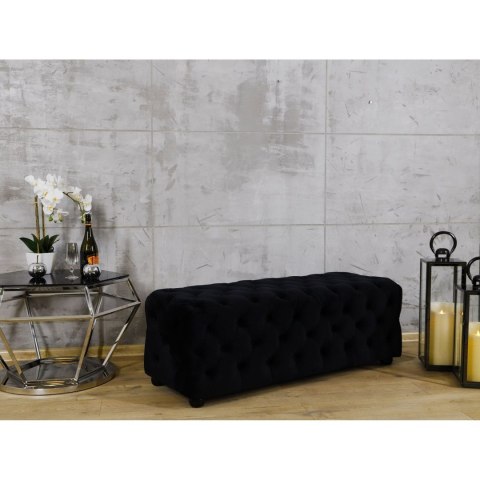 PUFA LONGORIA-CZARNA 125x50x43cm PUFA LONGORIA-CZARNA 125x50x43cm