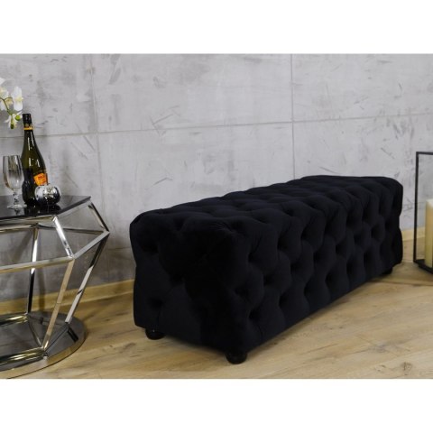 PUFA LONGORIA-CZARNA 125x50x43cm PUFA LONGORIA-CZARNA 125x50x43cm