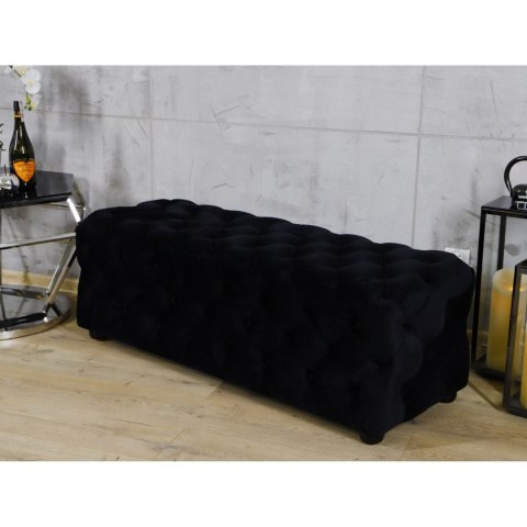 PUFA LONGORIA-CZARNA 125x50x43cm PUFA LONGORIA-CZARNA 125x50x43cm