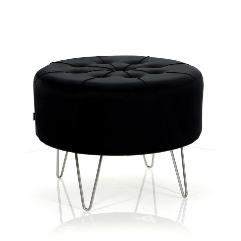 Pufa Alia-czarna/sr; ⌀ 56cm x 43cm Pufa Alia-czarna/sr; ⌀ 56cm x 43cm