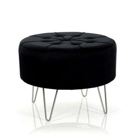 Pufa Alia-czarna/sr; ⌀ 56cm x 43cm Pufa Alia-czarna/sr; ⌀ 56cm x 43cm
