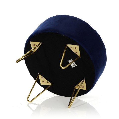 Pufa Alia-granatowa/zł; ⌀ 47cm x 38cm Pufa Alia-granatowa/zł; ⌀ 47cm x 38cm