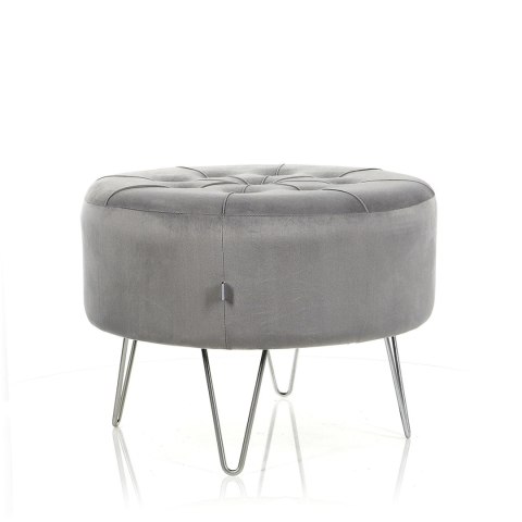 Pufa Alia-jasnoszara/sr; ⌀ 56cm x 43cm Pufa Alia-jasnoszara/sr; ⌀ 56cm x 43cm