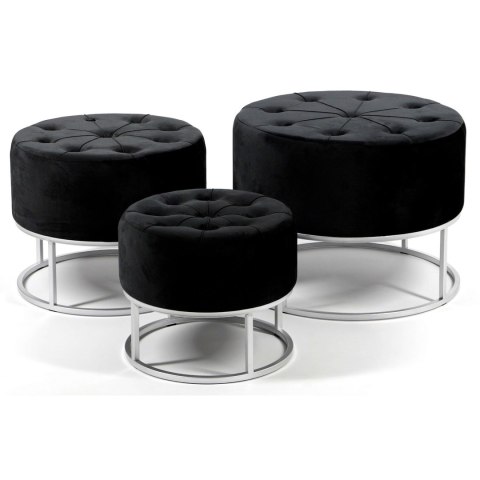Pufa Lumba S/3 czarna/srh=31,5/37,5/43cm Pufa Lumba S/3 czarna/srh=31,5/37,5/43cm
