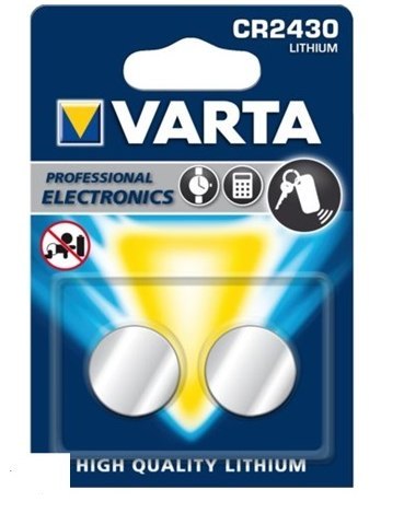 BATERIA VARTA GUZIKOWA LITOWA 3V CR2430 290mAh x2 BATERIA VARTA GUZIKOWA LITOWA 3V CR2430 290mAh x2