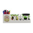 Mały organizer biurkowy z żółtą sową 30,5×8×10cm