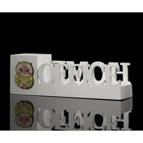 Mały organizer biurkowy z żółtą sową 30,5×8×10cm Mały organizer biurkowy z żółtą sową 30,5×8×10cm