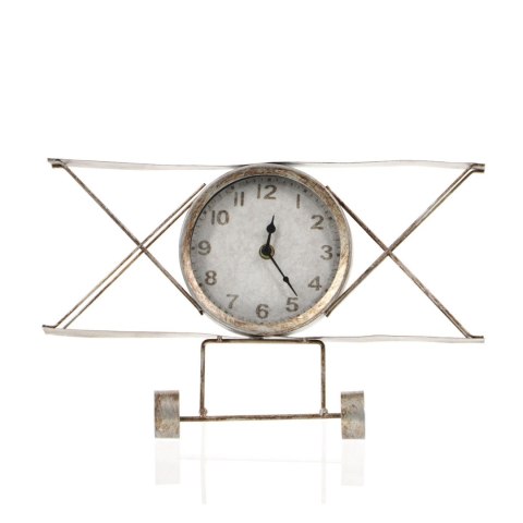 Metalowy zegar samolot 38x9,5x23,5cm Metalowy zegar samolot 38x9,5x23,5cm